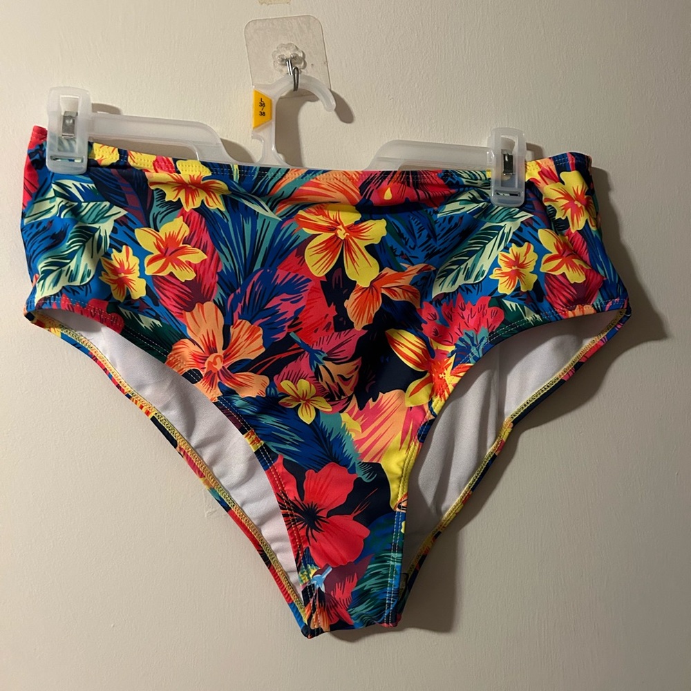 Floral bathing suit bottoms